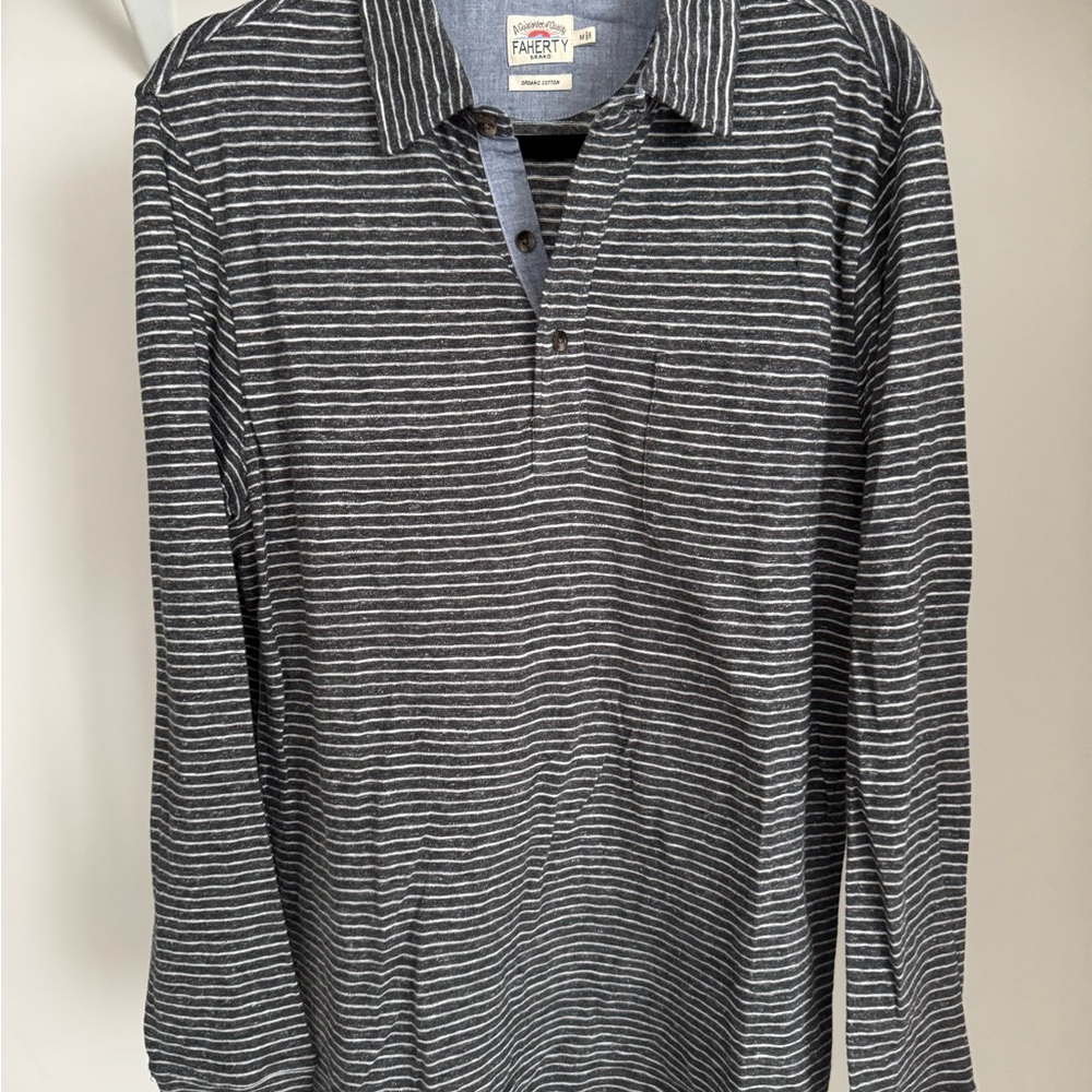Faherty Men’s Long sleeve polo